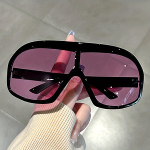 Oversized One-piece Fashion Glasses