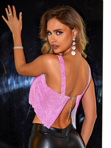 Backless Square Neck Cami