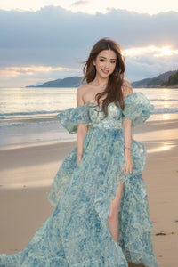 Super Fairy Bohemian Organza Photo Beach Dress