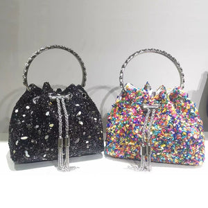 Luxury Designer Crystal Rhinestone Shoulder Bag