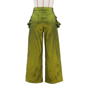 Multi-pocket Loose Straight High-waisted Oversized Y2K Trousers