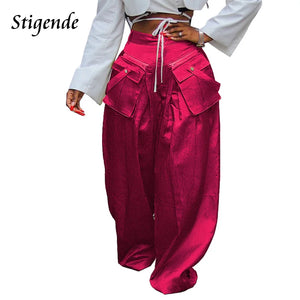 Stigende Wide Leg Loose Cargo Pants