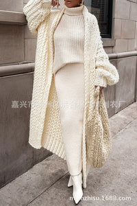 Hollow Out Oversized Cardigan Coats