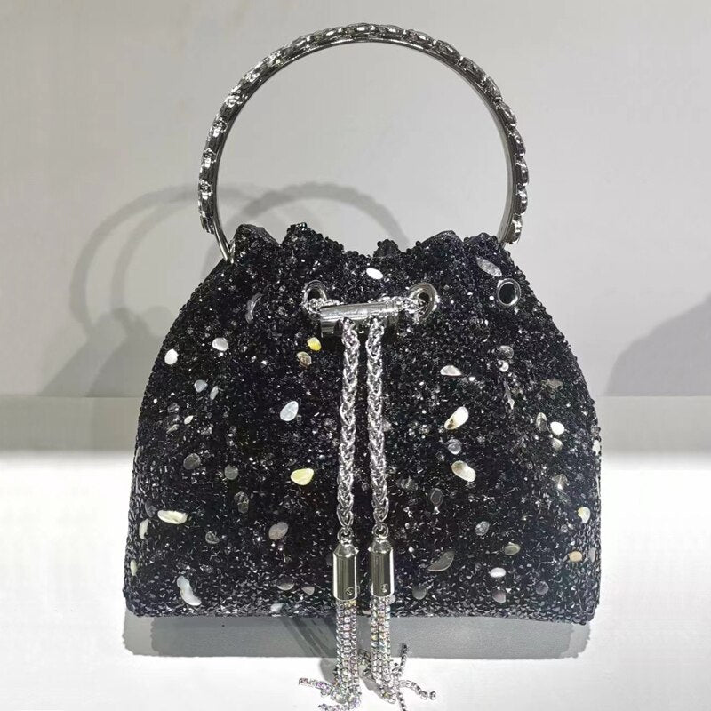 Luxury Designer Crystal Rhinestone Shoulder Bag