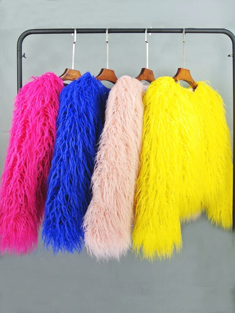 High Quality Faux Fur Coat