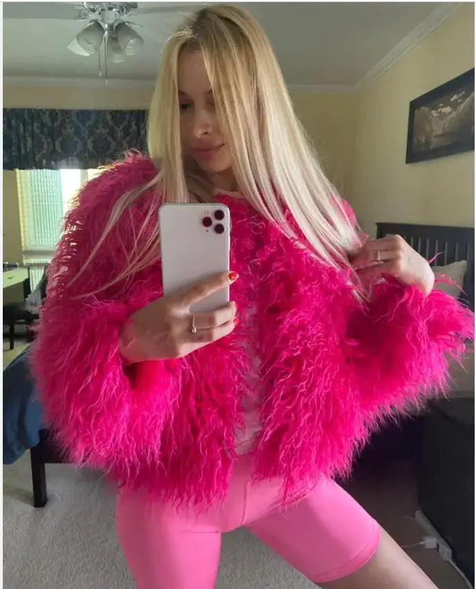 High Quality Faux Fur Coat