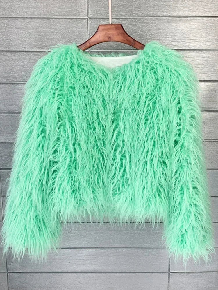 High Quality Faux Fur Coat