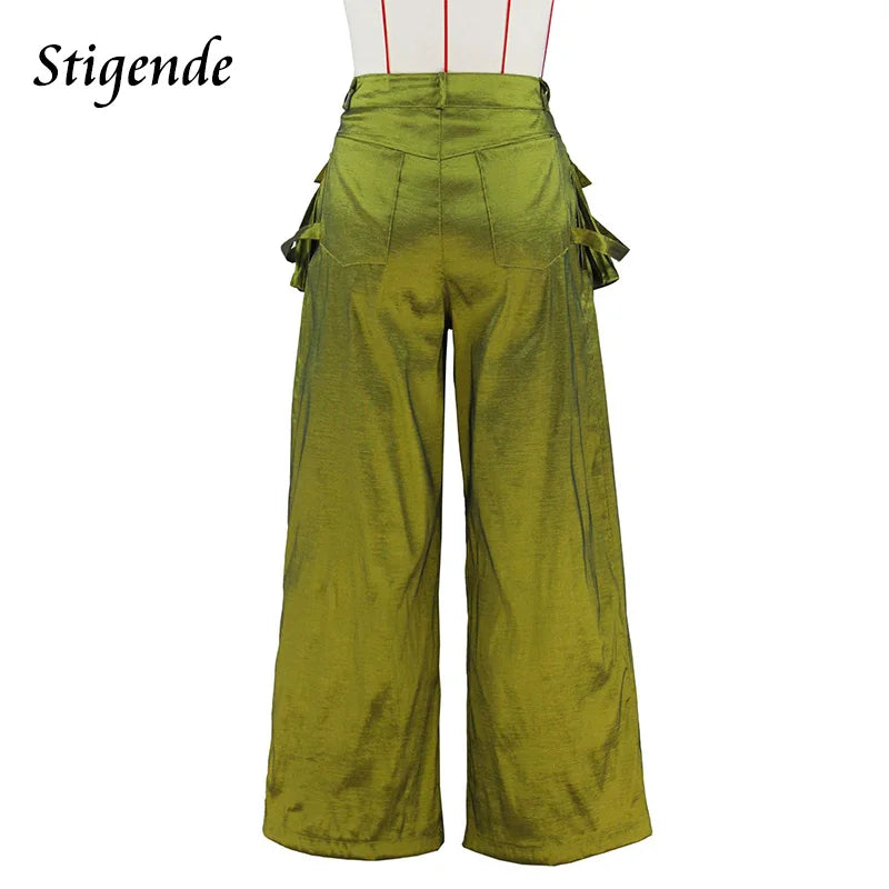 Stigende Wide Leg Loose Cargo Pants