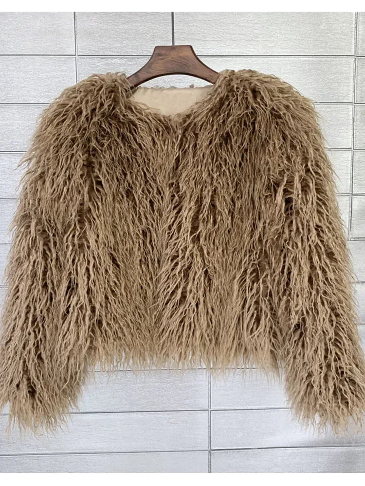 High Quality Faux Fur Coat