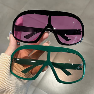 Oversized One-piece Fashion Glasses