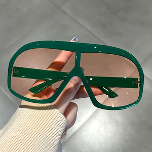 Oversized One-piece Fashion Glasses