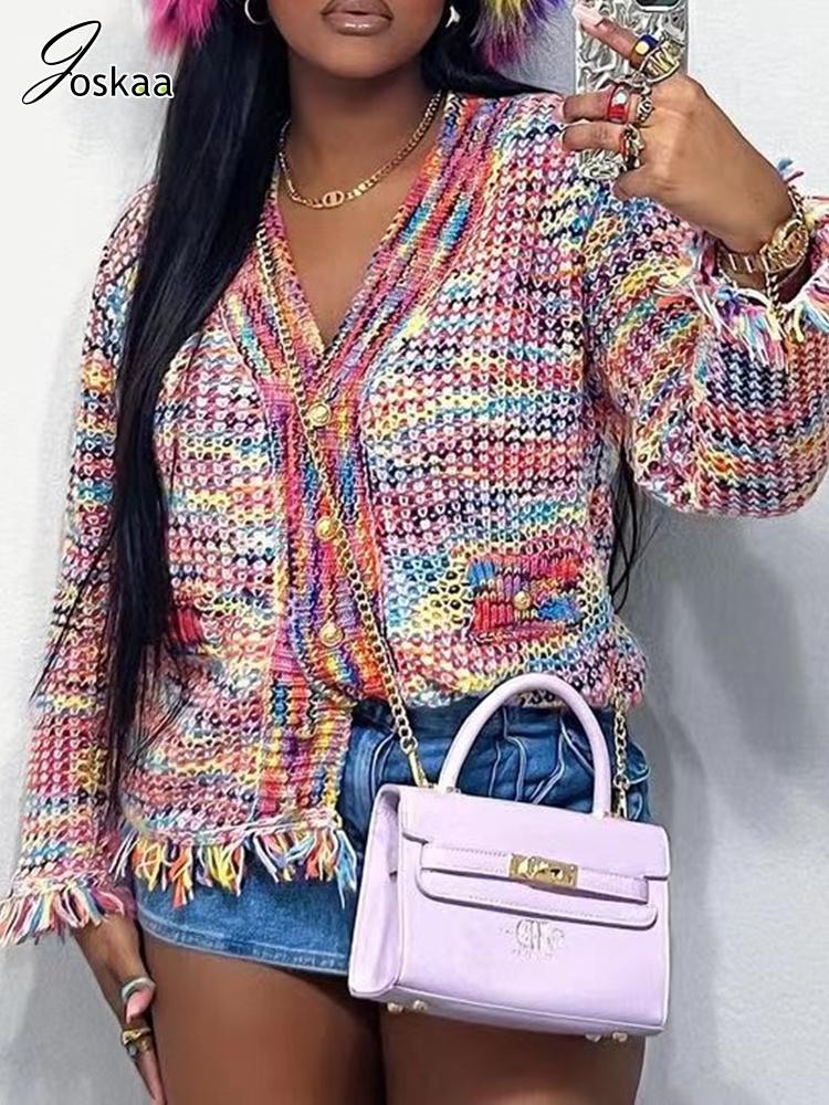 Rainbow Casual Knitted Sweater