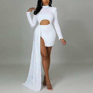 Zoctuo Sparkly Elegant Glitter Sequin Dress