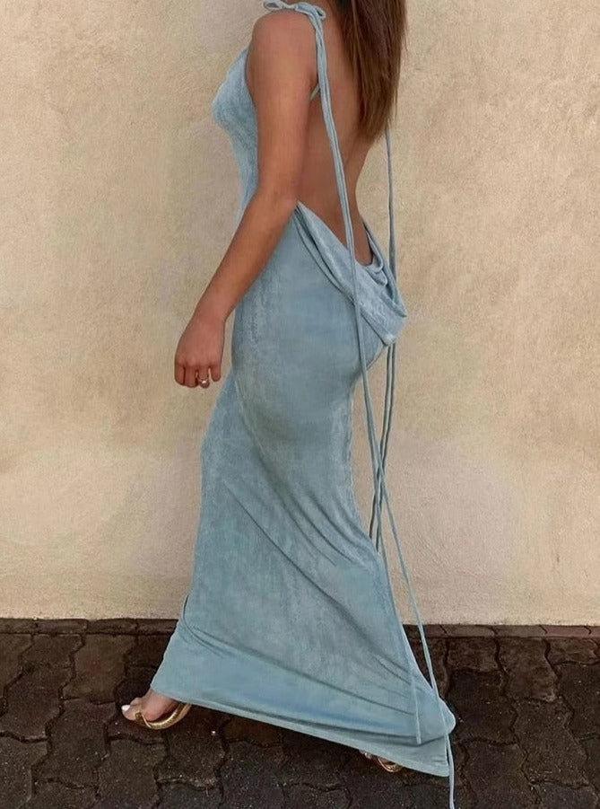 Bali Backless Maxi Long Dress